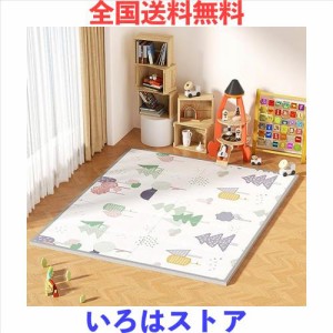 GruFini プレイマット 赤ちゃん 折りたたみ 200×150×2cm 厚手 安全検査済み ベビーマット 防水 防音 ベビープレイマット 滑り止め おし