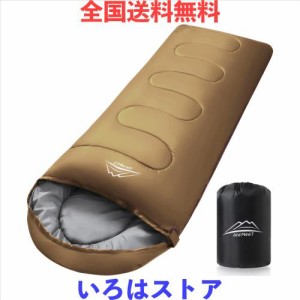 LEEPWEI 寝袋 封筒型 軽量 保温 -15度耐寒 210T防水シュラフ コンパクト アウトドア キャンプ 登山 車中泊 防災用 丸洗い可能 快適温度 