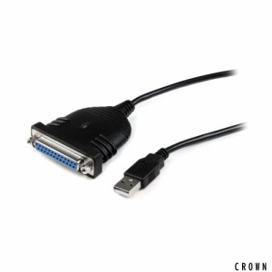 StarTech.com USB - パラレル(D-Sub 25ピン) プリンタ変換ケーブル 1.8m USB A - DB25(IEEE1284準拠) オス/メス ICUSB1284D25