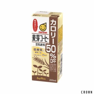 マルサン 豆乳飲料麦芽コーヒー カロリー50%オフ 200ml×24本