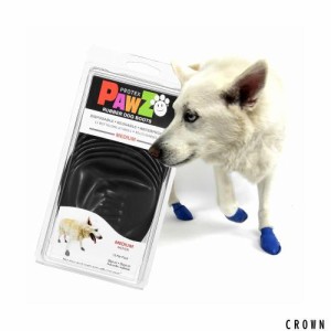 正規輸入品 アメリカ Pawz Dog Boots社製 ポウズ ラバードッグブーツ ブラック M PZBLKM