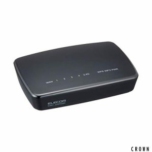 エレコム WiFi 無線LAN 中継器 11n/g/b 300Mbps ACアダプタ接続モデル WRC-300FEBK-R