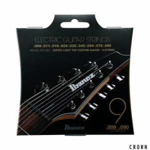 Ibanez アイバニーズ 9弦エレキギター用 ニッケルワウンド スーパーライトゲージ IEGS9