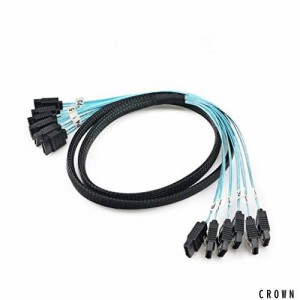 CableDeconn高速6個/セットSata 3 SATAケーブルSASケーブル6Gbpsサーバー1M用