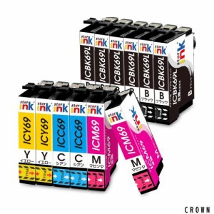 エプソン 対応 IC4CL69 砂時計 Epson 互換インク 12本セット （6BK/2C/2M/2Y） IC69 互換インクカートリッジ PX-105 PX-045A PX-046A PX-