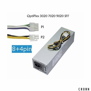 純正 Optiplex 3020 7020 9020 SFF Precision T1700 SFF 用8+4P電源ユニット 適用 DELL H255ES-00 L255AS-00 H255ES-01 D255E002L PS-326