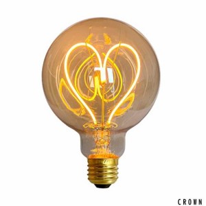 Tianfanエジソン電球LED電球蛍光電球球形G95 4W愛E26装飾電球