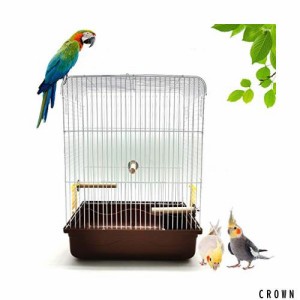 Gifty 鳥かご 止まり木 3本つき インコ 手のり バードゲージ 飛び散り防止 セキセイインコ オカメインコ 鳥 ケージ