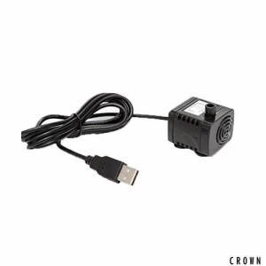 USB 小型 水中ポンプ 揚程1M 180L/h 静音 直流DC5V 池ポンプ 水中循環噴水 水族館水池ポンプ 給水/排水ポンプ 水耕栽培 ペット犬/猫 自動