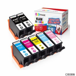 GPC Image KAM-6CL-L 6色パック+ KAM-BK-L (計7本) 増量タイプ エプソン 用 インクカートリッジ カメ Epson 用 KAM-6CL KAM-BK 互換イン