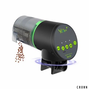 Ycozy 魚自動給餌器 二代 USB充電式 超簡単操作 湿気防止 水族水槽用タイムフィーダー 熱帯魚 金魚オートフィーダー 水槽 自動餌やり機 