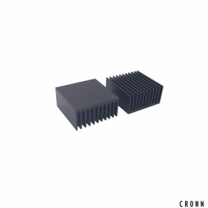 4 個 ヒートシンク40 ×40 ×20 mm 冷却 アルミ ヒートシンクために ペルチェ CPU 回路基板 LED 黒