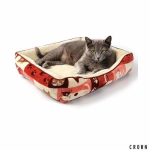 Peto-Raifu ペットベッド ペットクッション ペットマット ペットソファ 犬 猫 チエック スクエア型 箱型ペットベッド ぐっすり眠る ふわ
