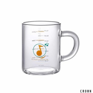 ミルクカップ 計量カップ 耐熱ガラス コーヒー ジュース お茶 ミルクグラス ガラスカップ ハンドル付き 2目盛り付き ML OZ メジャーカッ