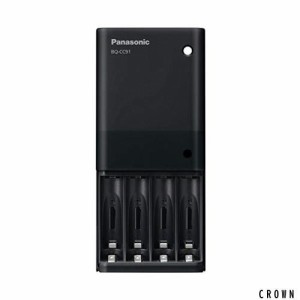 パナソニック(Panasonic) 【Amazon.co.jp限定】 パナソニック 単3形・単4形 USB入出力充電器 BQ-CC91AM-K ブラック