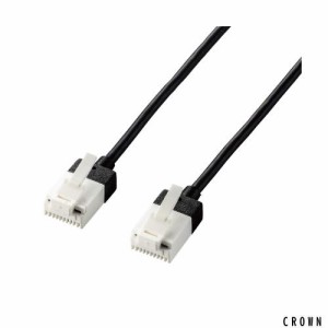 エレコム LANケーブル CAT6A 10m ツメが折れない cat6a準拠 スーパースリム ブラック LD-GPASST/BK100