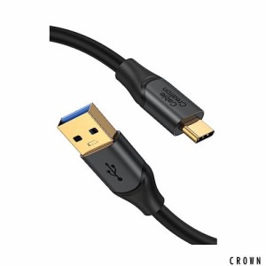 USB C ケーブル 短い 0.5m, USB to Type Cケーブル データ転送ケーブル 3.2 Gen2 10Gbps USB A to Cデータケーブル、USB C外部SSDラップ