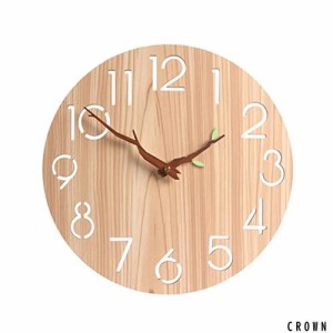 壁掛け時計 おしゃれ 木製 アナログ 掛け時計 静音 連続秒針 時計 壁掛け 北欧 シンプル 壁時計 インテリア フレームなし かけ時計 寝室 