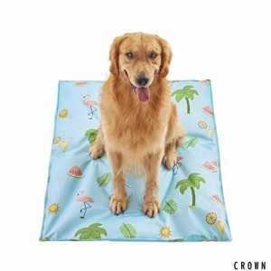 Norvy ペット ひんやりマット 大型犬 冷却マット ペットベッド 110×80cm 夏用ひんやりジェルマット 敷きパッド 暑さ対策 犬舎のため 収