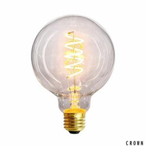 Tianfanエジソン電球LED電球蛍光電球G95 4W E26装飾電球螺旋100V