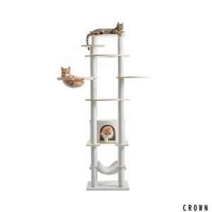 Mwpo 多頭飼いキャットタワー 猫タワー 猫 キャット タワー 猫用品 据え置き 大型猫 爪とぎ おもちゃ ハウス おしゃれ 室内 おしゃれ 人