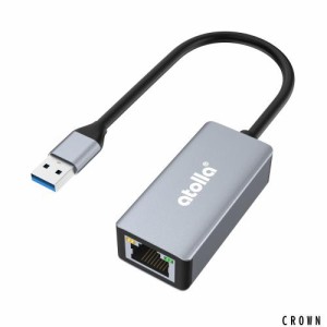 atolla Switch 有線LANアダプター USB LAN 変換アダプター USB To RJ45 1Gbps高速通信 USB3.0 LANアダプター ギガビットイーサネット LAN