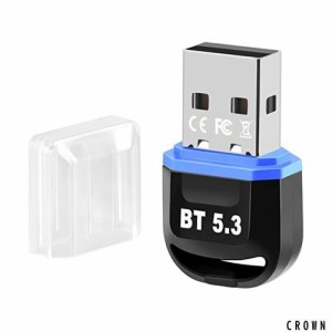 GUROYI【最新型Bluetooth5.3技術＆超低遅延】Bluetoothアダプタ 5.3 Bluetooth USBアダプター 低遅延 無線 省電力 apt-X EDR/LE対応 Wind