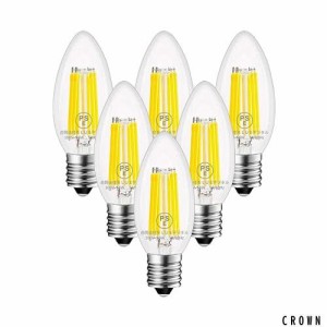 ZYYRSS シャンデリア電球 E17口金 60W形相当 昼白色 LED電球 6W LEDフィラメント電球 4000K 720lm クリアタイプ 蝋燭型 レトロ電球 高演