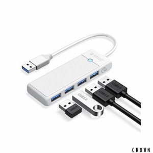 ORICO USB3.0 ハブ 4ポート バスパワー コンパクト 軽量 5Gbps高速転送 usb hub 拡張 ノートPC対応 Windows/Mac OS/Android/Linux/Chrome