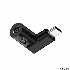 NFHK DCジャック4.5x3.0mm入力→USB-C Type-C角度90度電源プラグ充電アダプタ（ノートPCスマホ用