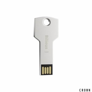 Bilious USBメモリ 128GB 大容量 USB2.0 フラッシュメモリ 外付け 容量不足解消 360度回転式 合金製 防水 防塵 耐衝撃 ノートパソコン、