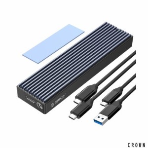 ORICO M.2 SSD 外付けケース M2 SSD ケース NVMe / SATA 両対応 USB3.2 Gen2接続 10Gbps高速転送 UASP対応 アルミケース ssd m.2 ケース 