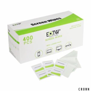 EOTW クリーニングティッシュ 個装 400枚入り テレビ液晶クリーナー スマホクリーナー 画面 帯電防止 液晶用 ウェットティッシュ メガネ