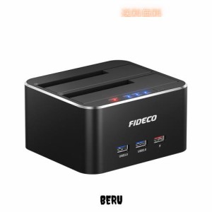 HDDスタンド FIDECO ドッキングステーション USB3.0接続 2.5/3.5インチHDD/SSD SATA I/II/III対応パソコンなしで 外付け オフラインクロ