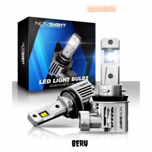 NOVSIGHT H11 LEDヘッドライト H8/H9/H16 新車検対応 一体型 ledバルブ 車/バイク用 DC9-32V 高輝度 15000LM 6500K ホワイト 無極性 切れ