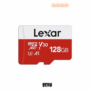 Lexar マイクロsdカード 128GB microSDカード UHS-I 読取り最大100MB/秒 U3 Class10 A1 V30 4K Ultra HD動画撮影 microSDXC「SDアダプタ