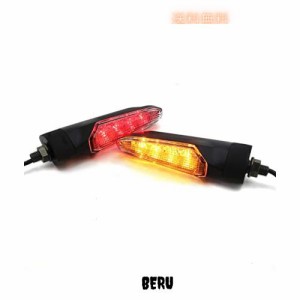 オートバイ汎用 高輝度 LED ウインカー/ポジションランプ ヤマハ MT-09 カワザキ Z800 ホンダ CBR1000 CBR600 スズキ GSX (クリアレンズ,