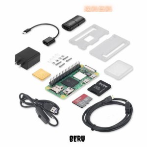 Vesiri Raspberry pi zero 2W 日本技適取得 ラズベリーパイzero 2W 32GB MicroSDHCカード プログラミング コンピュータ 開発ボードUSB Mi