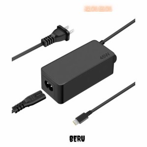 45W USB-C ACアダプター Type-C ノートパソコン充電器 PD対応 20V 2.25A 電源 アダプター タイプC 充電器 汎用レノボ/Lenovo Thinkpad, Y