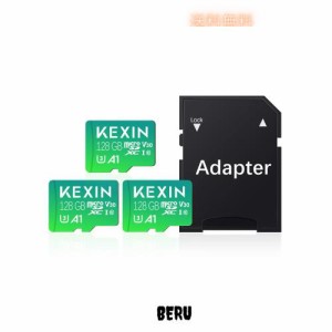 KEXIN MicroSD 128GB 3個セット SDXC UHS-I U3 85MB/s SDカード 128gb Class10 マイクロSDカード 128GB Nintendo Switch 動作確認済 超高