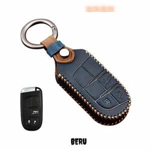 [LETINGFAR] キーケース ジープ 用 スマートキーケース キーカバー 3ボタン 本革 レザー ジープ 専用設計 Jeep グランドチュロキー Chero