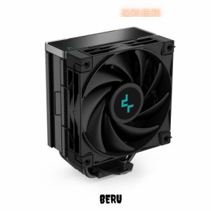 DeepCool AK400 ZERO DARK パフォーマンス CPU クーラー、4 つのダイレクト タッチ銅製ヒート パイプ、120mm 流体動圧ベアリング PWM フ