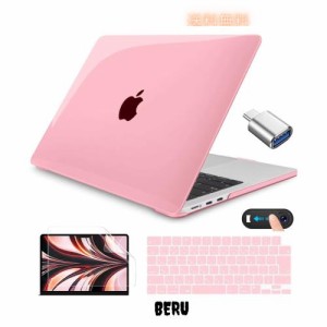 CISSOOK MacBook Air 13.6 2024 ピンク ケース M3 3113 A2681 M2 チップ 対応 13.6インチ macbook air a2681 m2 2022 カバー 光沢 pink 