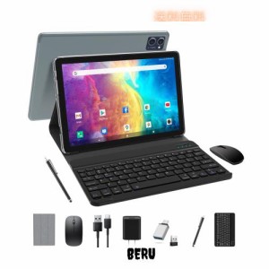 【QUKENK NEW 2IN1Android WIFIタブレット】8コアCPU、10インチタブレット、ROM128GB+1TB拡張可能タブレット、5G/2.4GHz Android WIFIモ