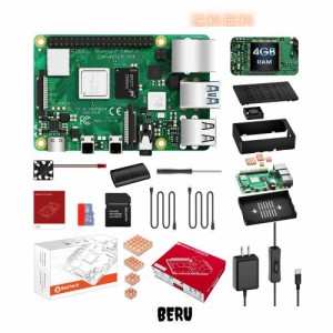 RasTech Raspberry Pi 4 Model B(RAM 4GB) Pi4 4gb セット ラズベリーパイ4b/技適マーク付き/ 32GBのMicroSDカード/ 5V 3A スイッチ付き