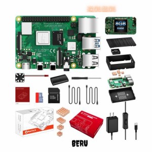 RasTech Raspberry Pi 4 Model B(RAM 8GB) Pi4 8gb セット ラズベリーパイ4b/技適マーク付き/ 32GBのMicroSDカード/ 5V 3A スイッチ付き