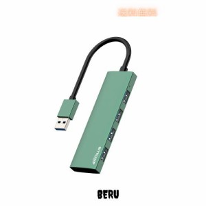 ANYPLUS USB ハブ、4USBポートアルミニウム合金超スリムUSB 分岐、USB Hub 5Gbps高速転送USBハブ 3.0、USB 増設Macbook/iMac Surface Pro