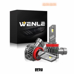 WENLE(ウエンレ) H8/H9/H11/H16共用 LEDヘッドライト 新車検対応 超高輝度 100W 24000LM ホワイト 6000K DC12V車対応 光軸調整フリー 無