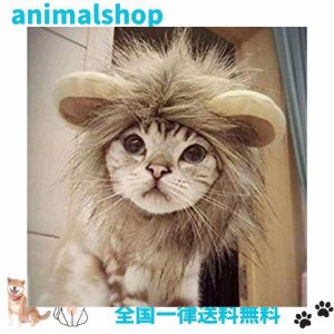 犬 猫用ウィッグ ペット用帽子 ライオン 猫被り物 可愛い 猫用帽子 ペット用 ウィッグ コスプレキャップ 変身 ハロウィン クリスマス S