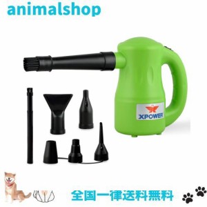 XPOWER B-53ペットドライヤー 業務用ドライヤー 猫および犬用 ドライヤー 6つのノズル付きペットドライヤー ペットヘアードライヤー 騒音